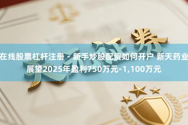 在线股票杠杆注册 - 新手炒股配资如何开户 新天药业展望2025年盈利750万元-1,100万元