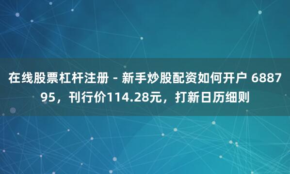 在线股票杠杆注册 - 新手炒股配资如何开户 688795，刊行价114.28元，打新日历细则