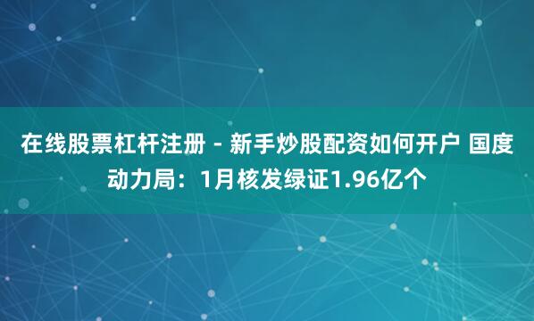 在线股票杠杆注册 - 新手炒股配资如何开户 国度动力局：1月核发绿证1.96亿个
