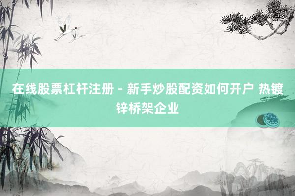 在线股票杠杆注册 - 新手炒股配资如何开户 热镀锌桥架企业